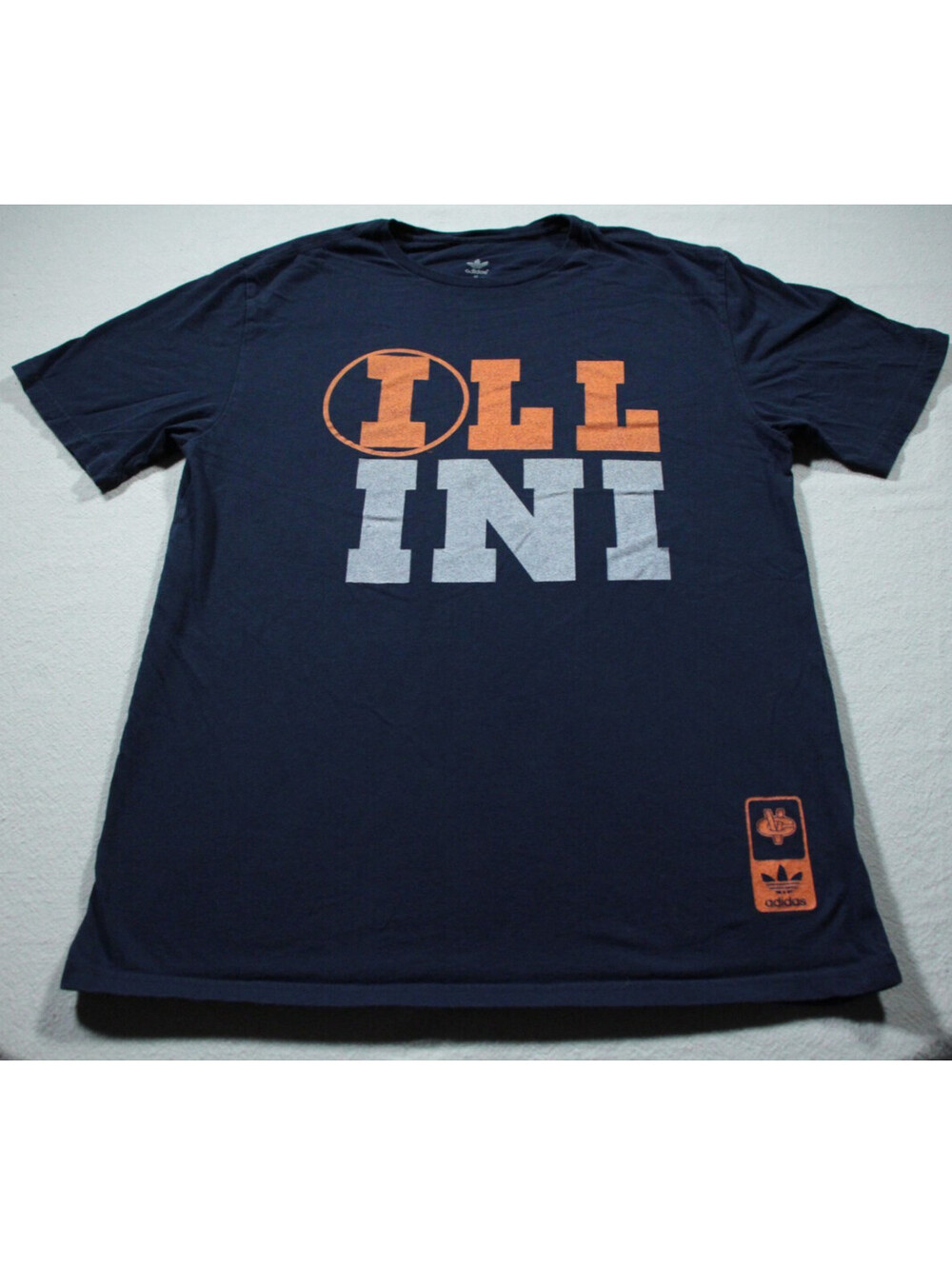 University of Illinois Fighting Illini T-Shirt M adidas Blue Shirt
